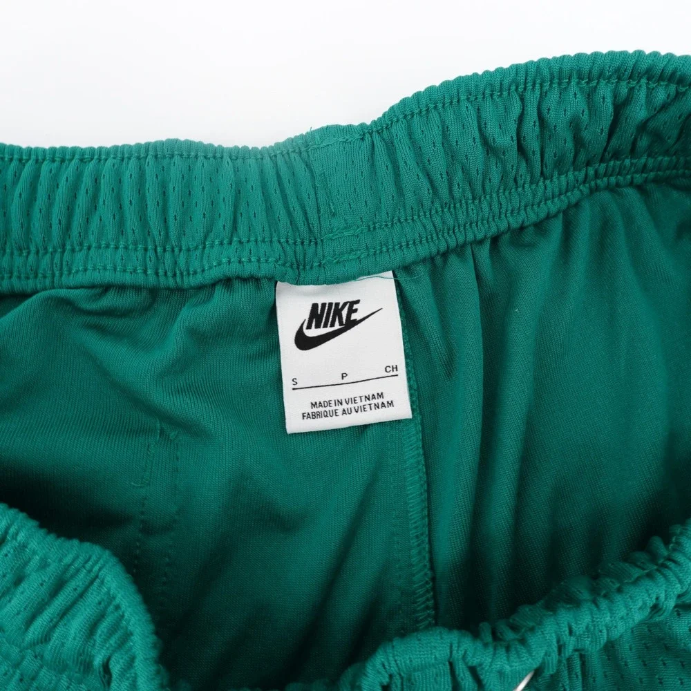 Nike Mens Mesh Flow Athletic Shorts Green Standard Fit Above Knee Small NEW